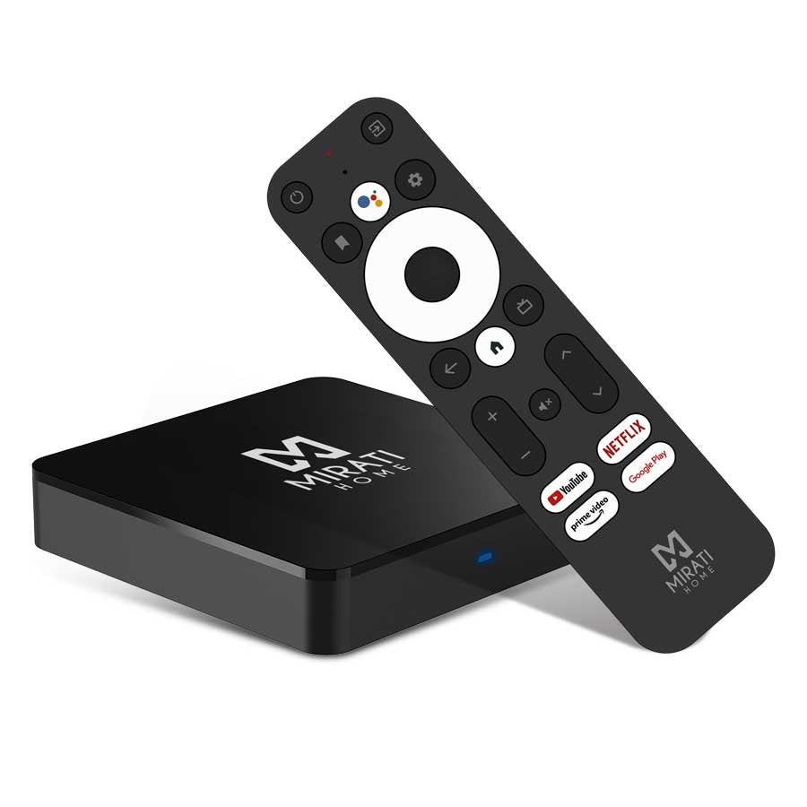 TV BOX MIRATI ANDROID TV 1O CERTIFICADO CON CHROMECAST BUILT IN Y GOOGLE ASISSTANT / 1GB RAM / 8GB ALMACENAMIENTO/ FULL HD/ HDMI/ USB /MICRO SD/ WIFI/ RJ45 TV BOX MIRATI ANDROID TV 1O CERTIFICADO CON CHROMECAST BUILT IN Y GOOGLE ASISSTANT / 1GB RAM / 8GB ALMACENAMIENTO/ FULL HD/ HDMI/ USB /MICRO SD/ WIFI/ RJ45
